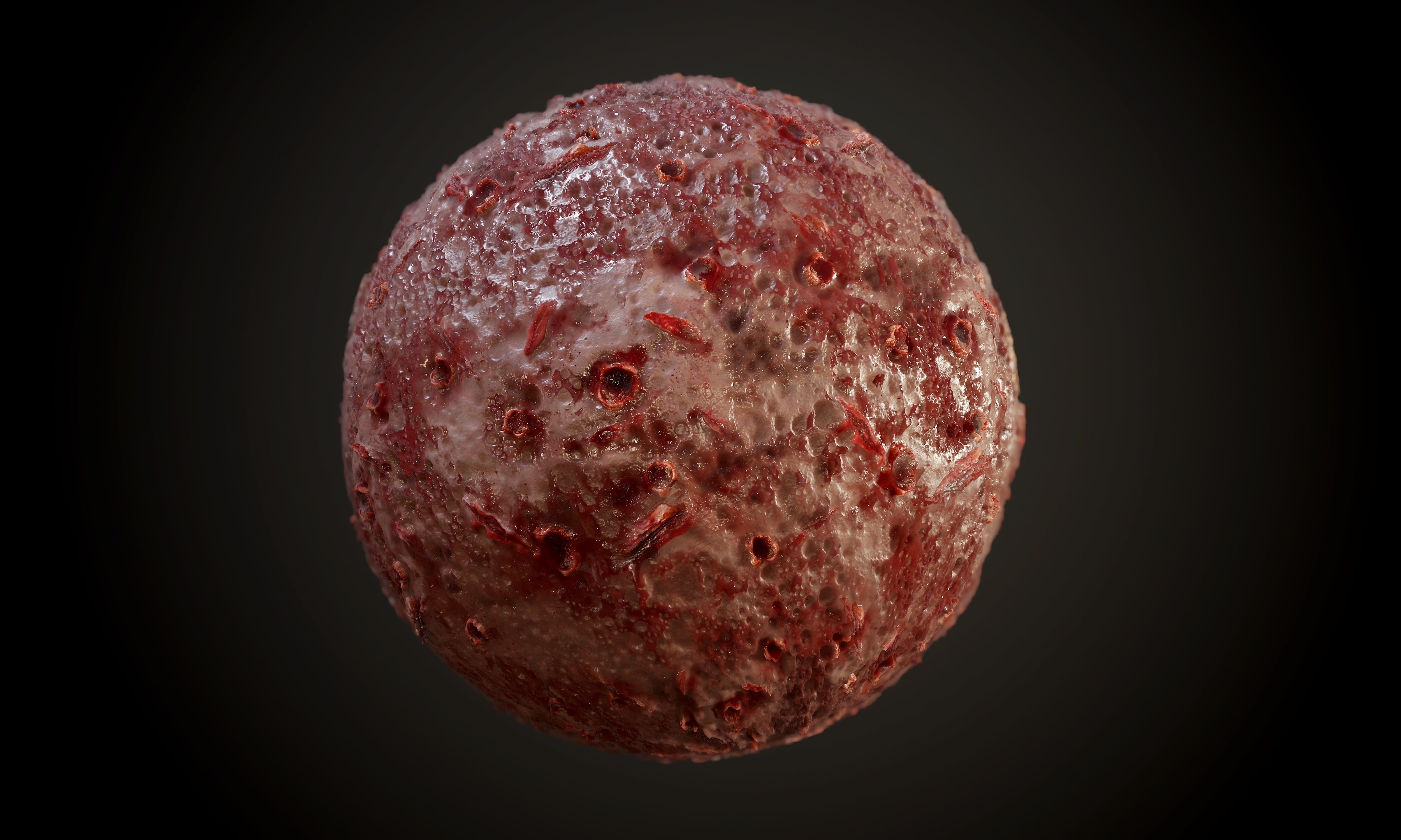 20 Bloody Gore Horror Seamless PBR Textures Texture_14