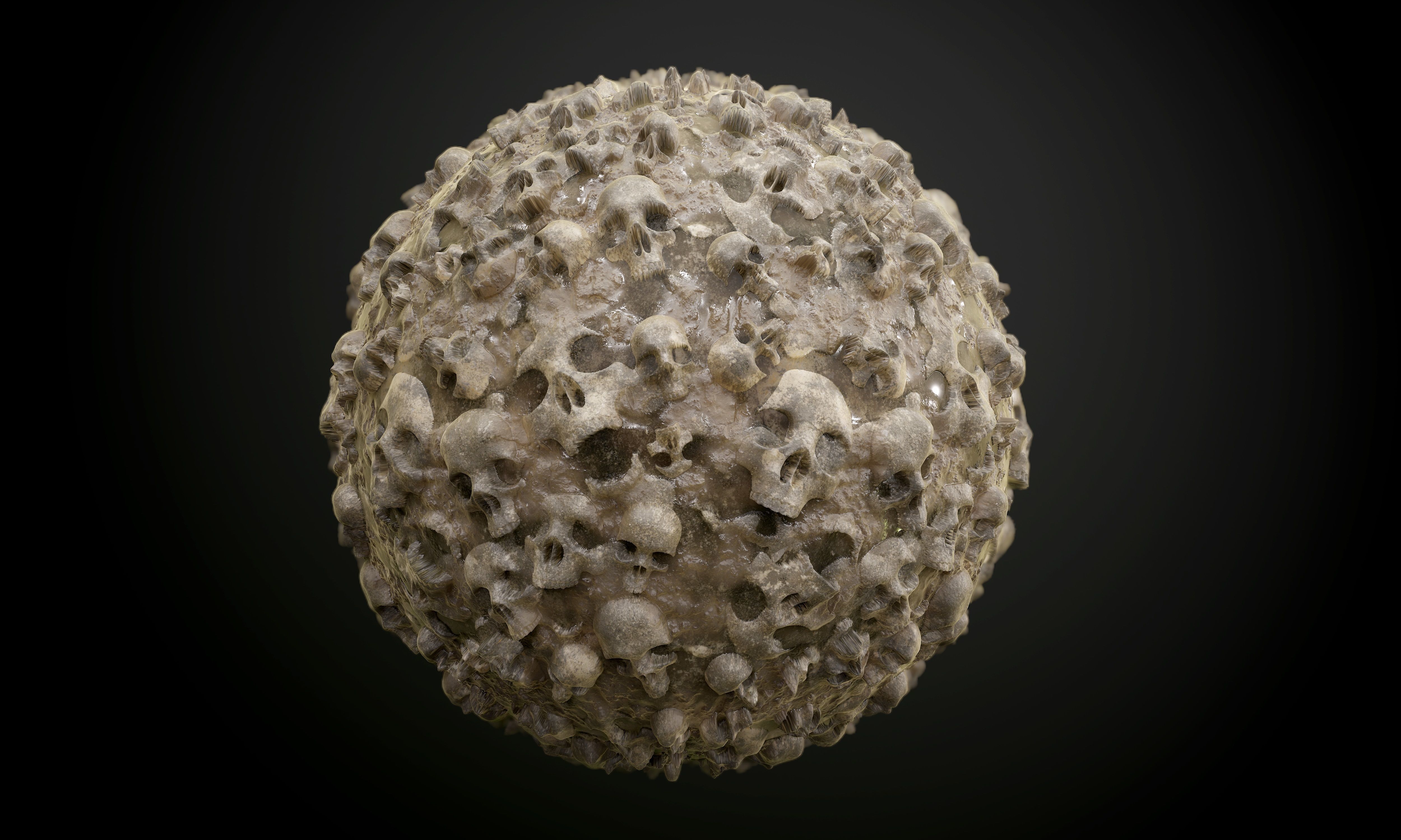 20 Bloody Gore Horror Seamless PBR Textures Texture_17