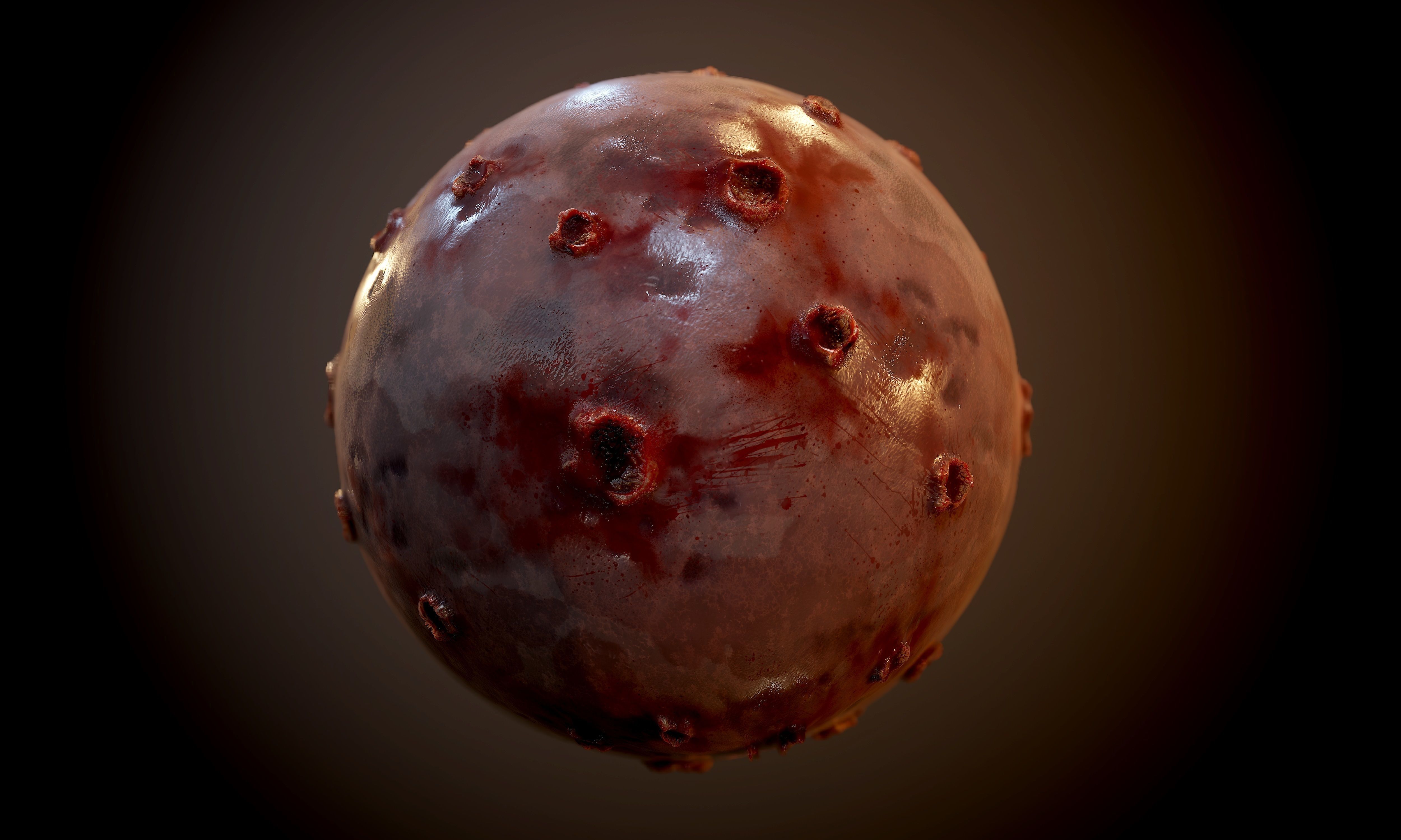 20 Bloody Gore Horror Seamless PBR Textures Texture_7