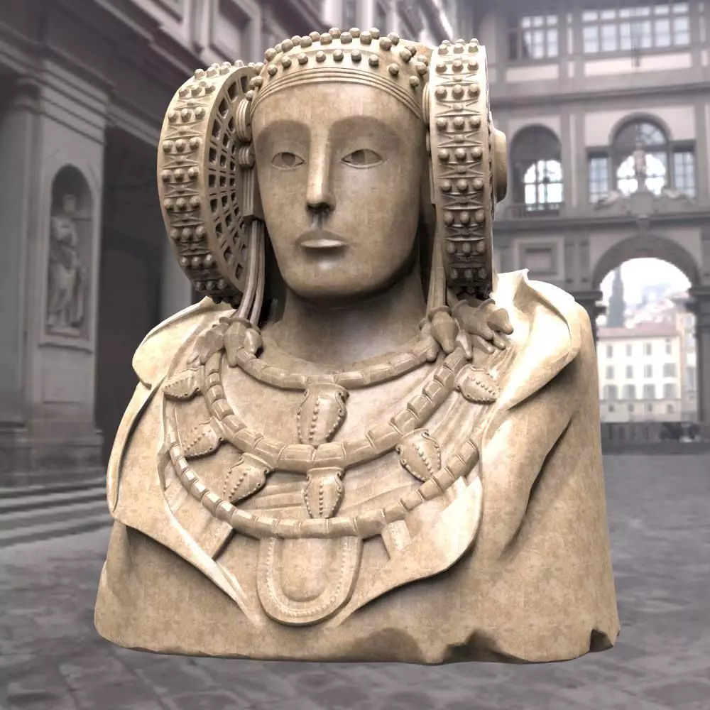 Dama De Elche 3D model_0