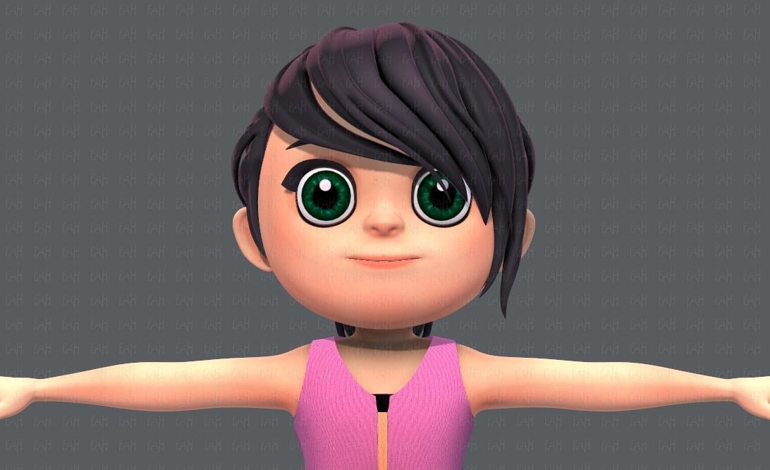 Base GirlV05 Clothing V01 3D model_19