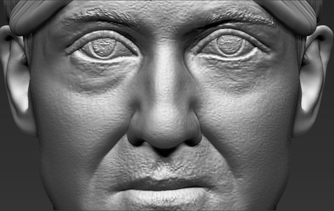 Michael Schumacher bust 3D printing ready stl obj formats 3D print model_21