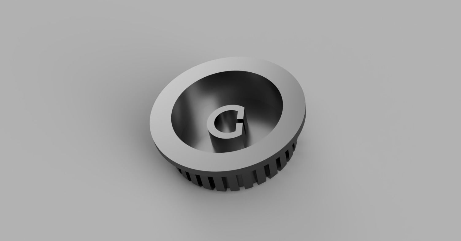 Akai MPC1000 Volume Record Cap 3D print model_1