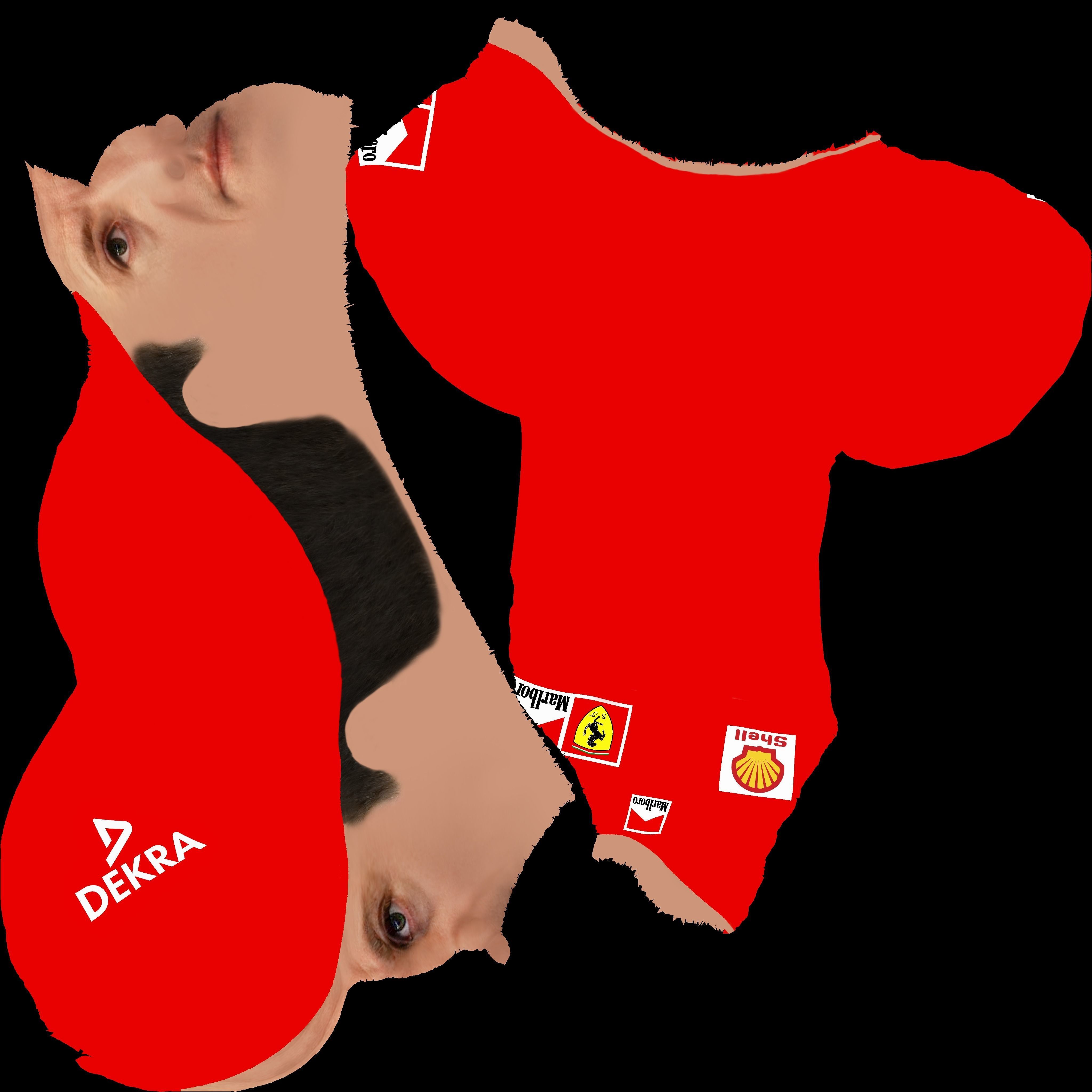 Michael Schumacher bust ready for full color 3D printing 3D print model_23