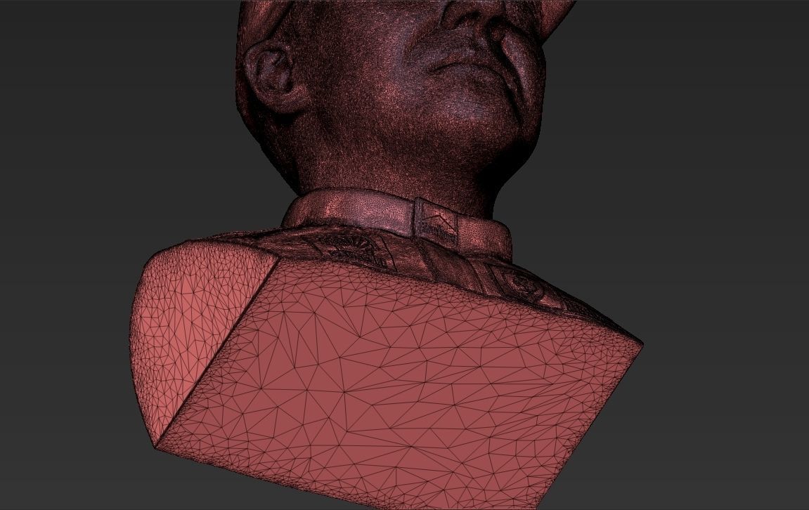 Michael Schumacher bust ready for full color 3D printing 3D print model_55