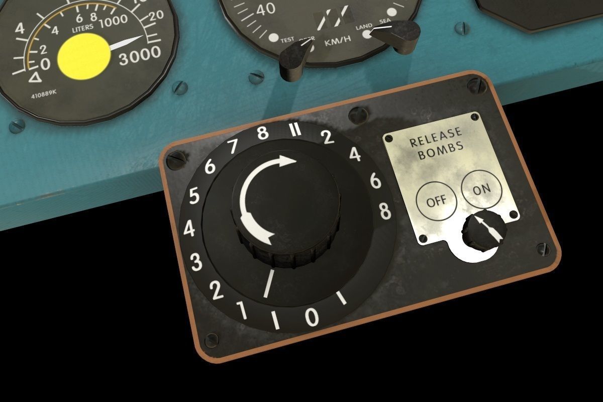 Mi-8MT Mi-17MT Right Panels Board English Low-poly 3D model_8