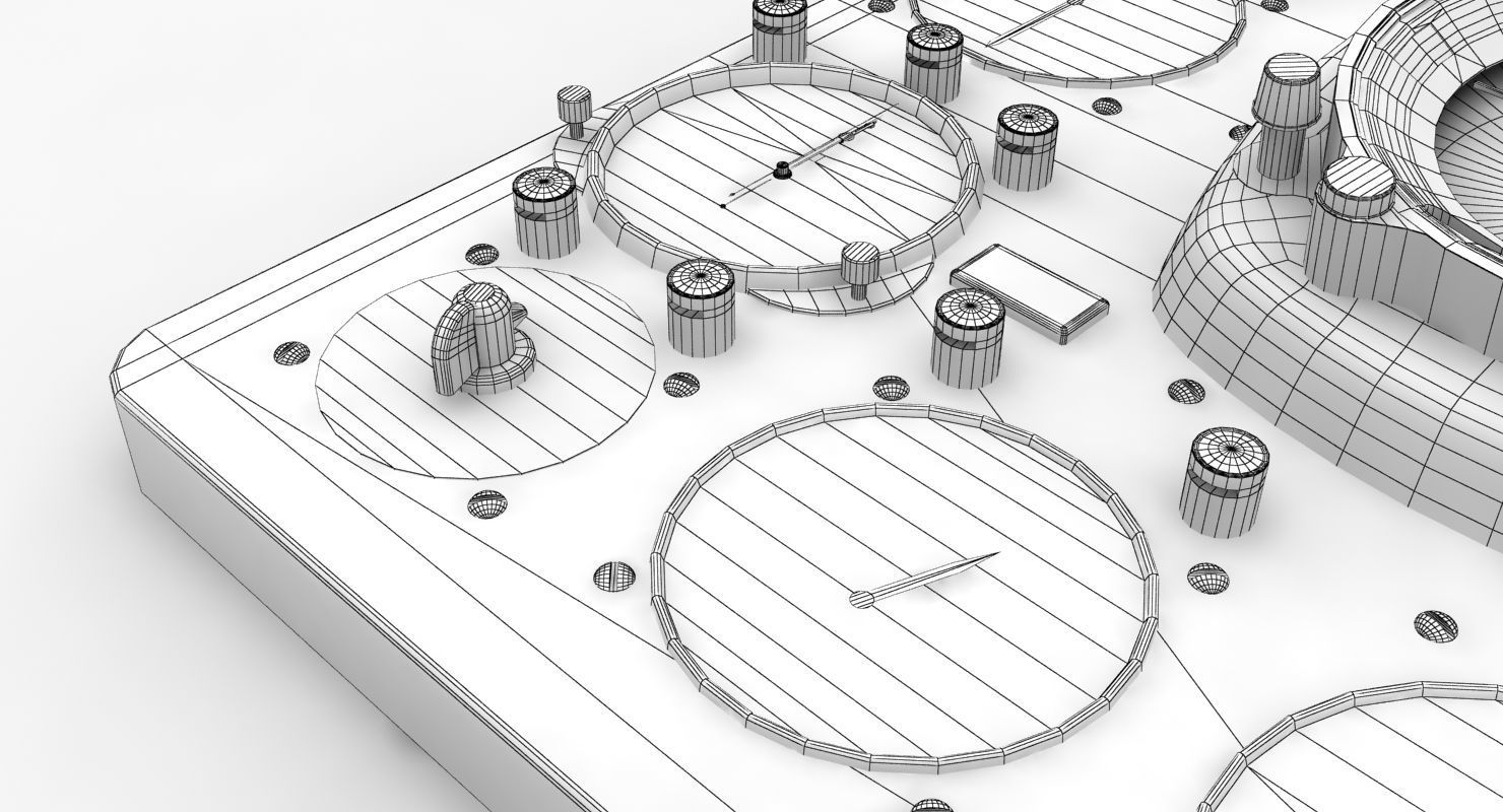 Mi-8MT Mi-17MT Right Panels Board English Low-poly 3D model_18