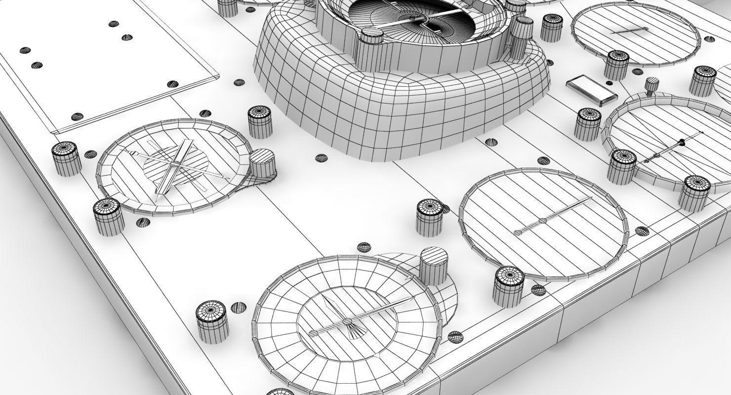 Mi-8MT Mi-17MT Right Panels Board English Low-poly 3D model_14