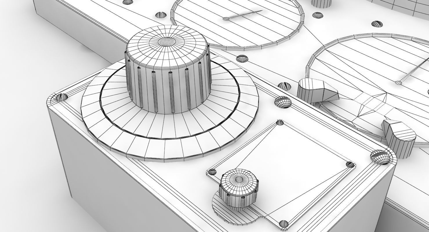 Mi-8MT Mi-17MT Right Panels Board English Low-poly 3D model_19
