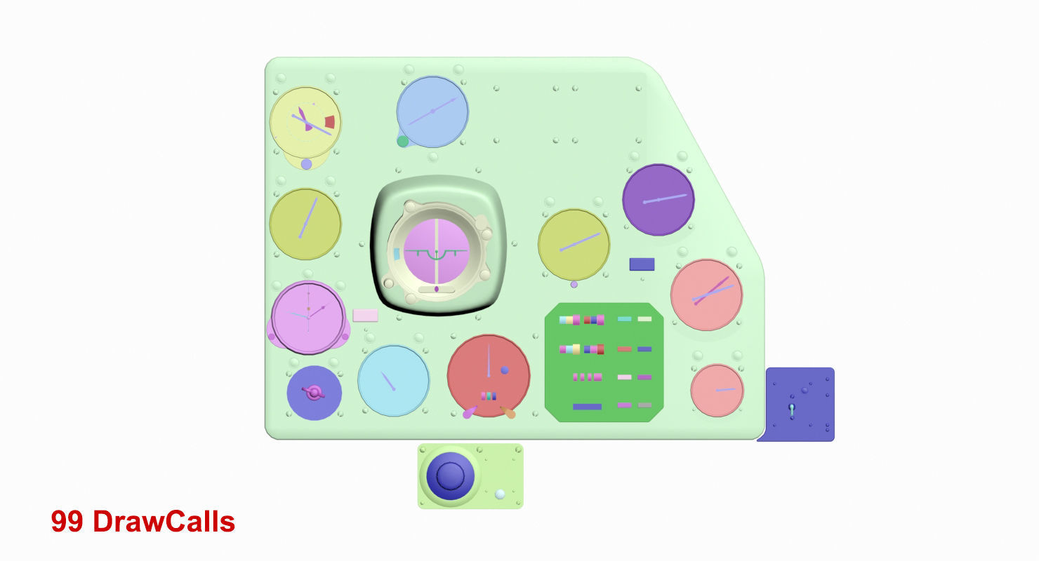 Mi-8MT Mi-17MT Right Panels Board English Low-poly 3D model_36