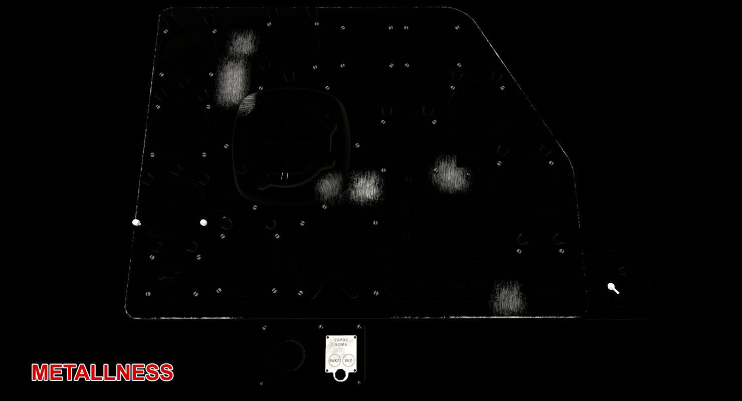 Mi-8MT Mi-17MT Right Panels Board Russian Low-poly 3D model_29
