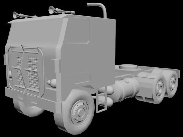 Truck semi Free 3D model