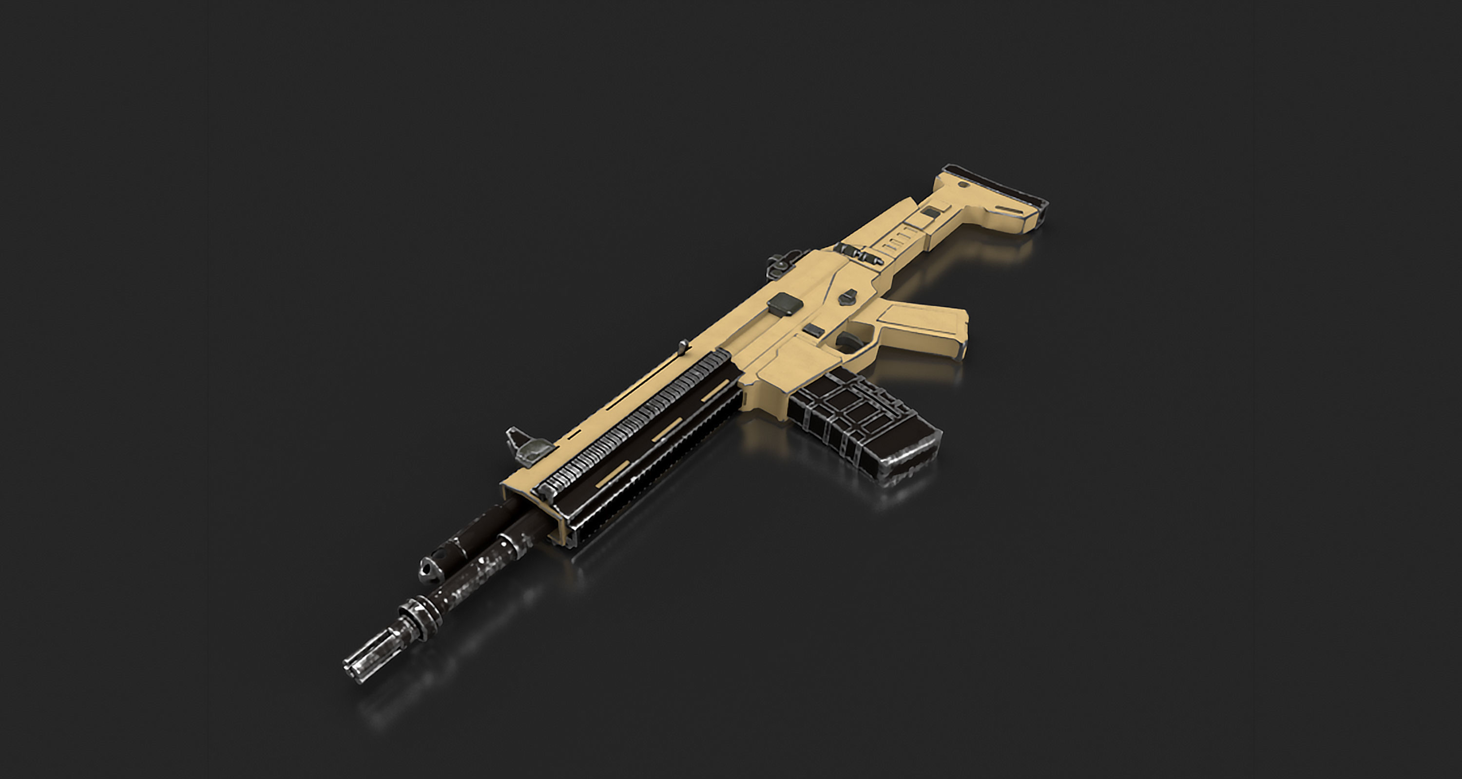 Remington ACR Gun Low-poly 3D model_8