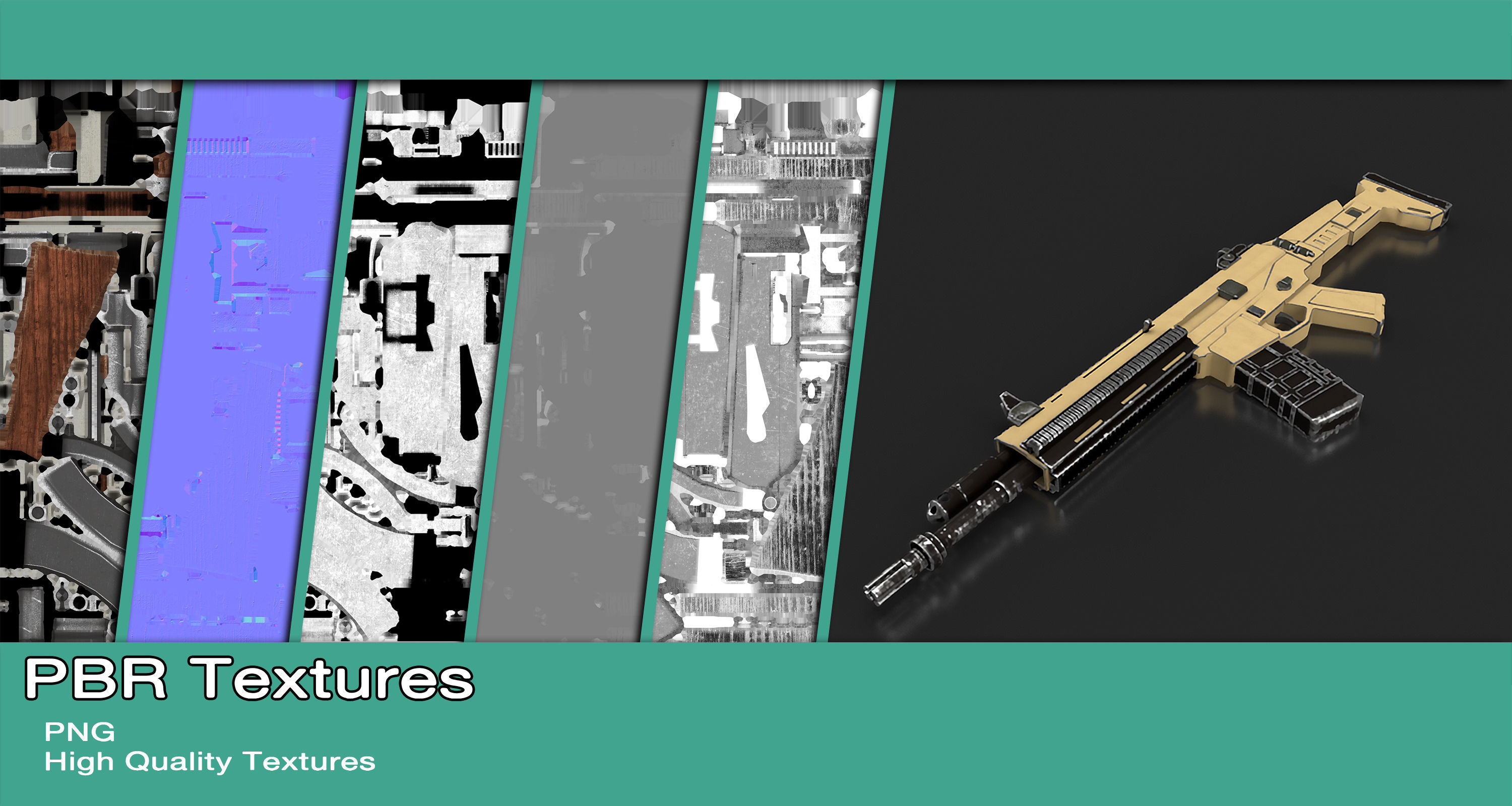 Remington ACR Gun Low-poly 3D model_11