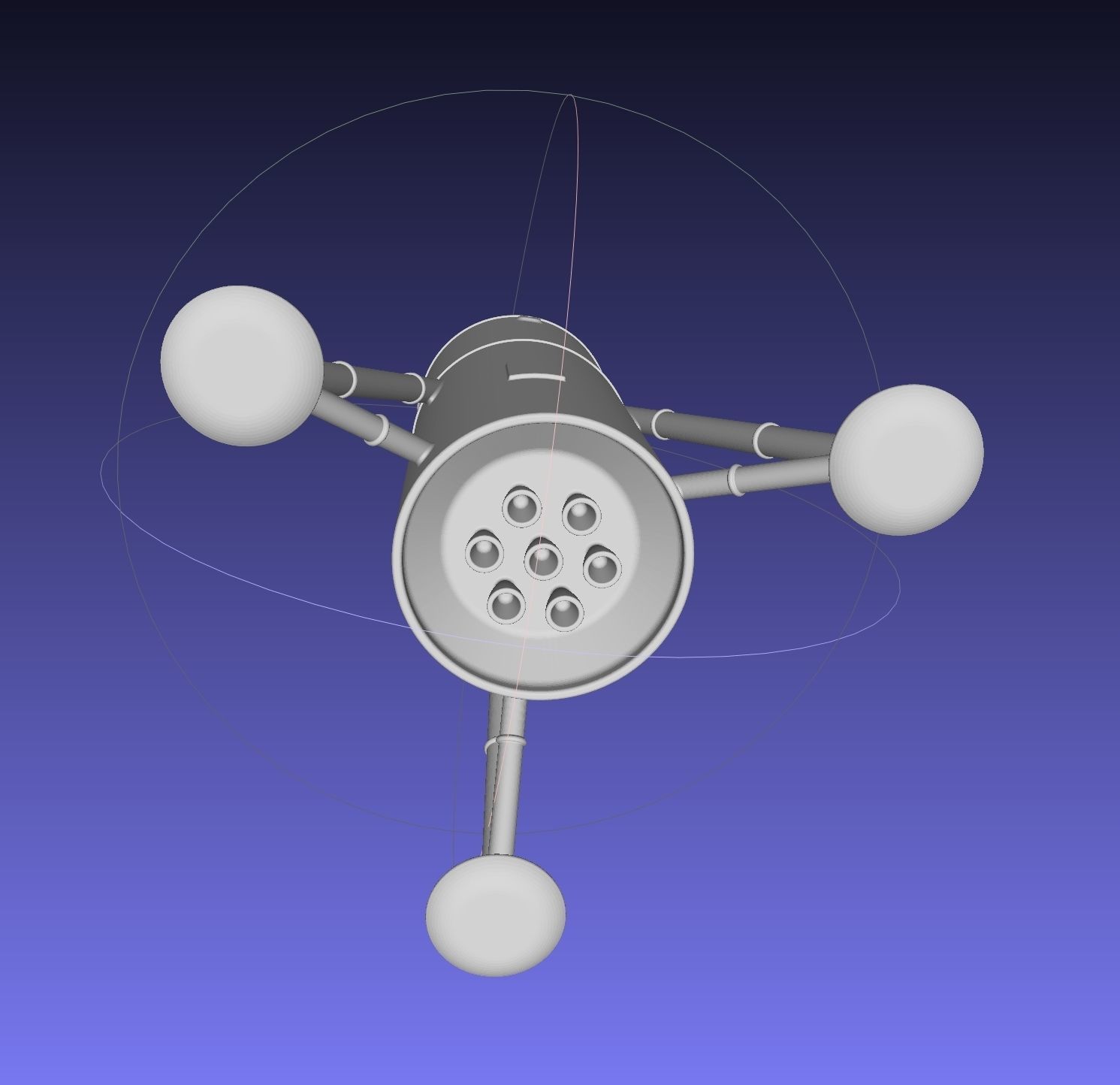 Space-X Steel Starship BFS 2019 Testhopper Speculative Miniature 3D print model_15