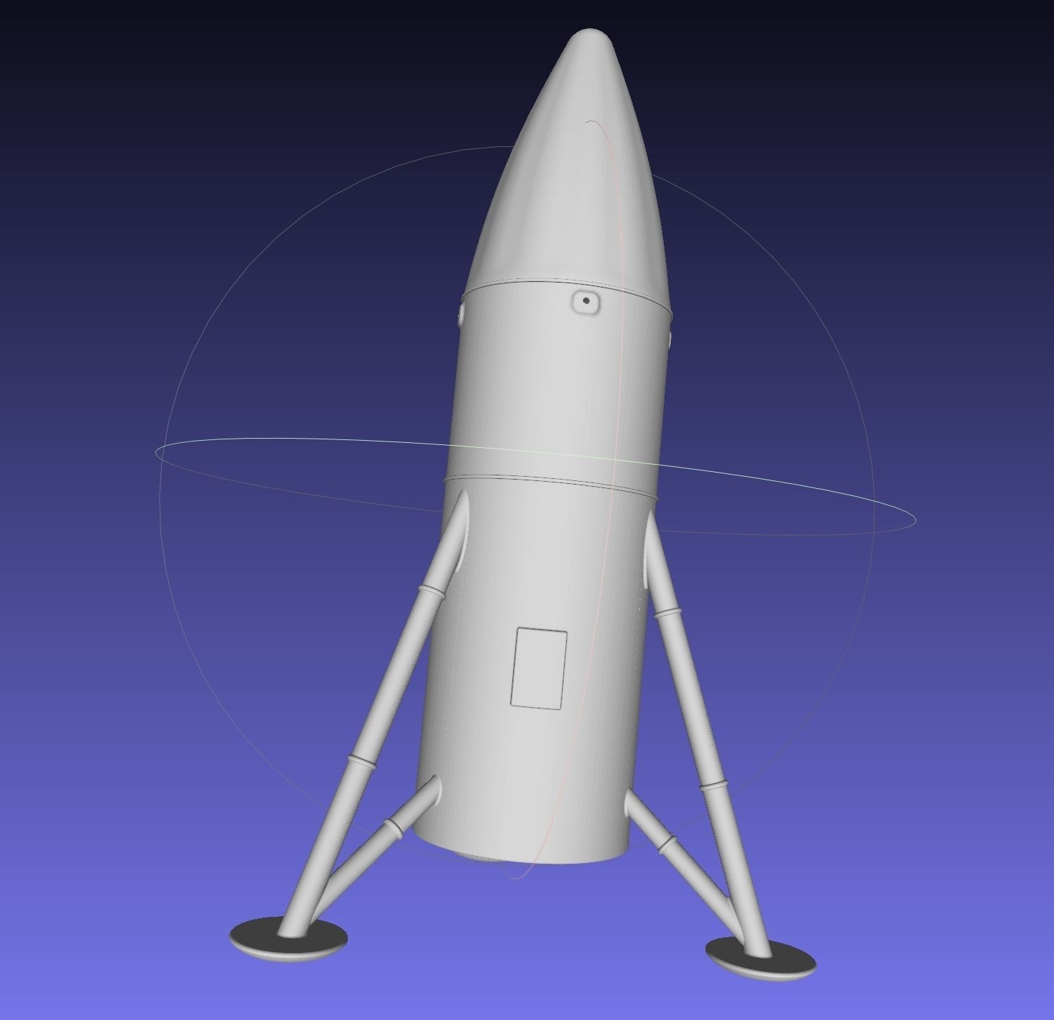 Space-X Steel Starship BFS 2019 Testhopper Speculative Miniature 3D print model_17