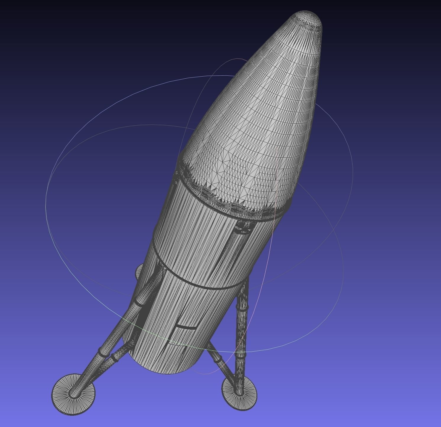 Space-X Steel Starship BFS 2019 Testhopper Speculative Miniature 3D print model_11