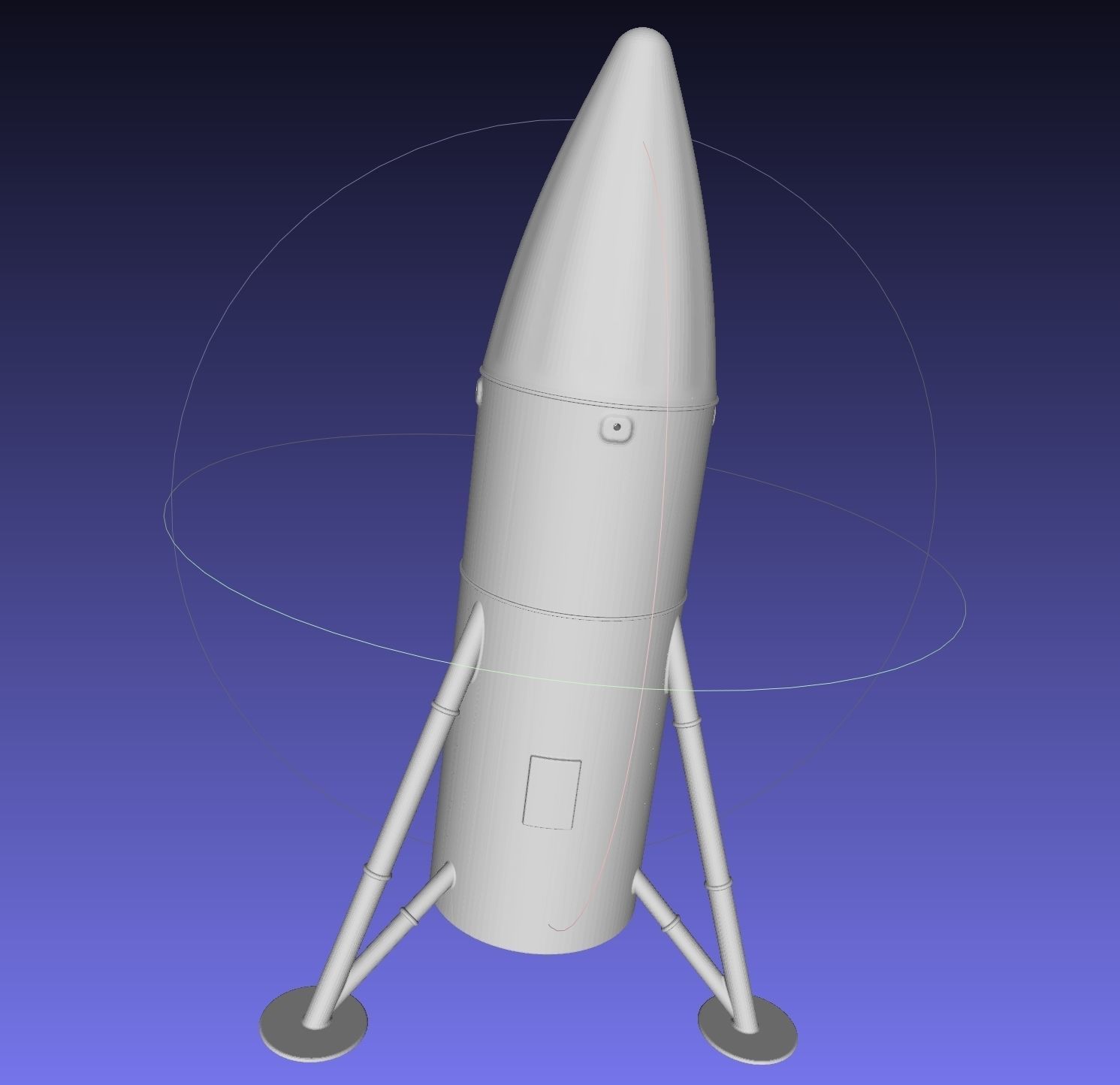 Space-X Steel Starship BFS 2019 Testhopper Speculative Miniature 3D print model_12