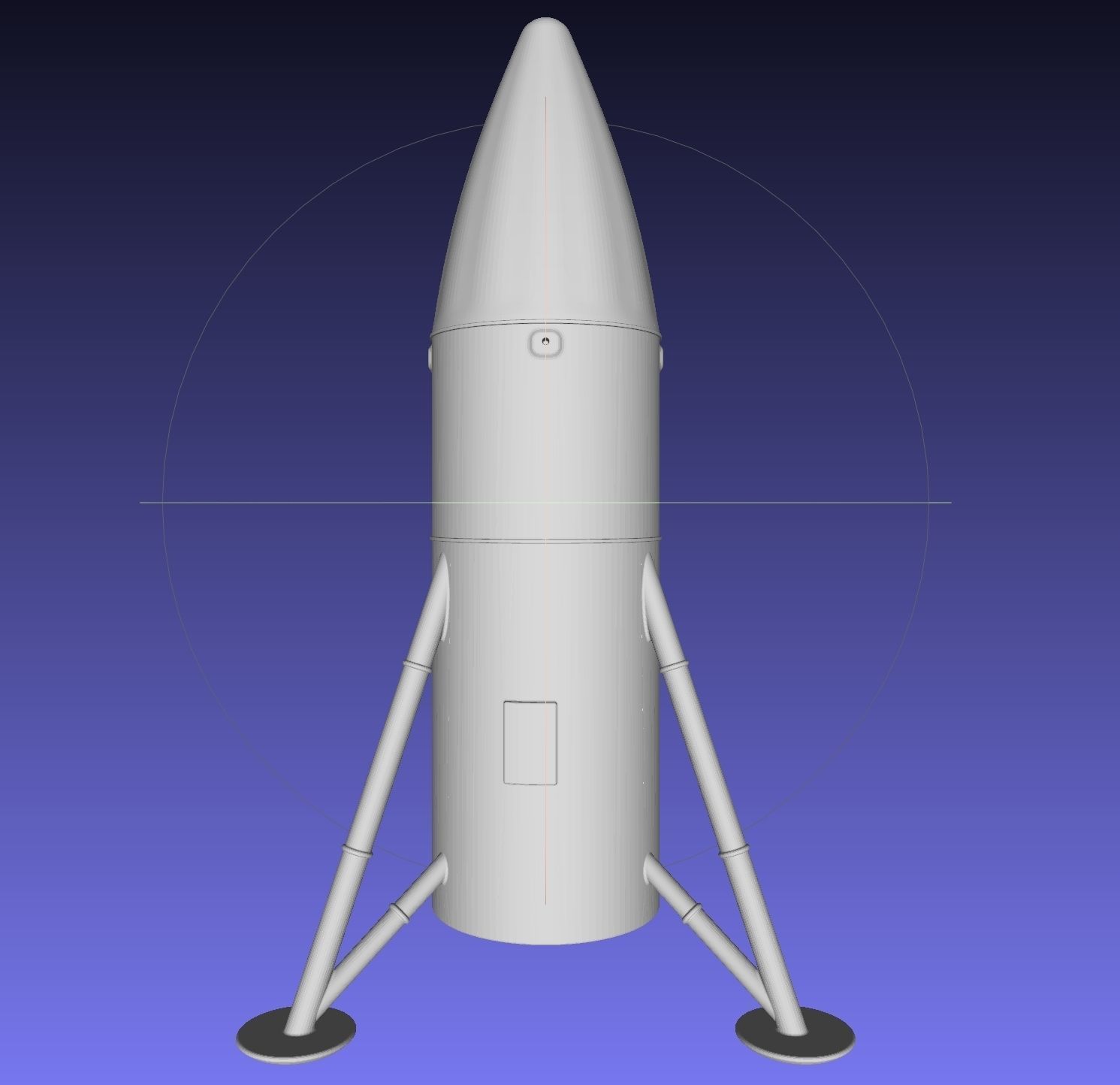 Space-X Steel Starship BFS 2019 Testhopper Speculative Miniature 3D print model_2