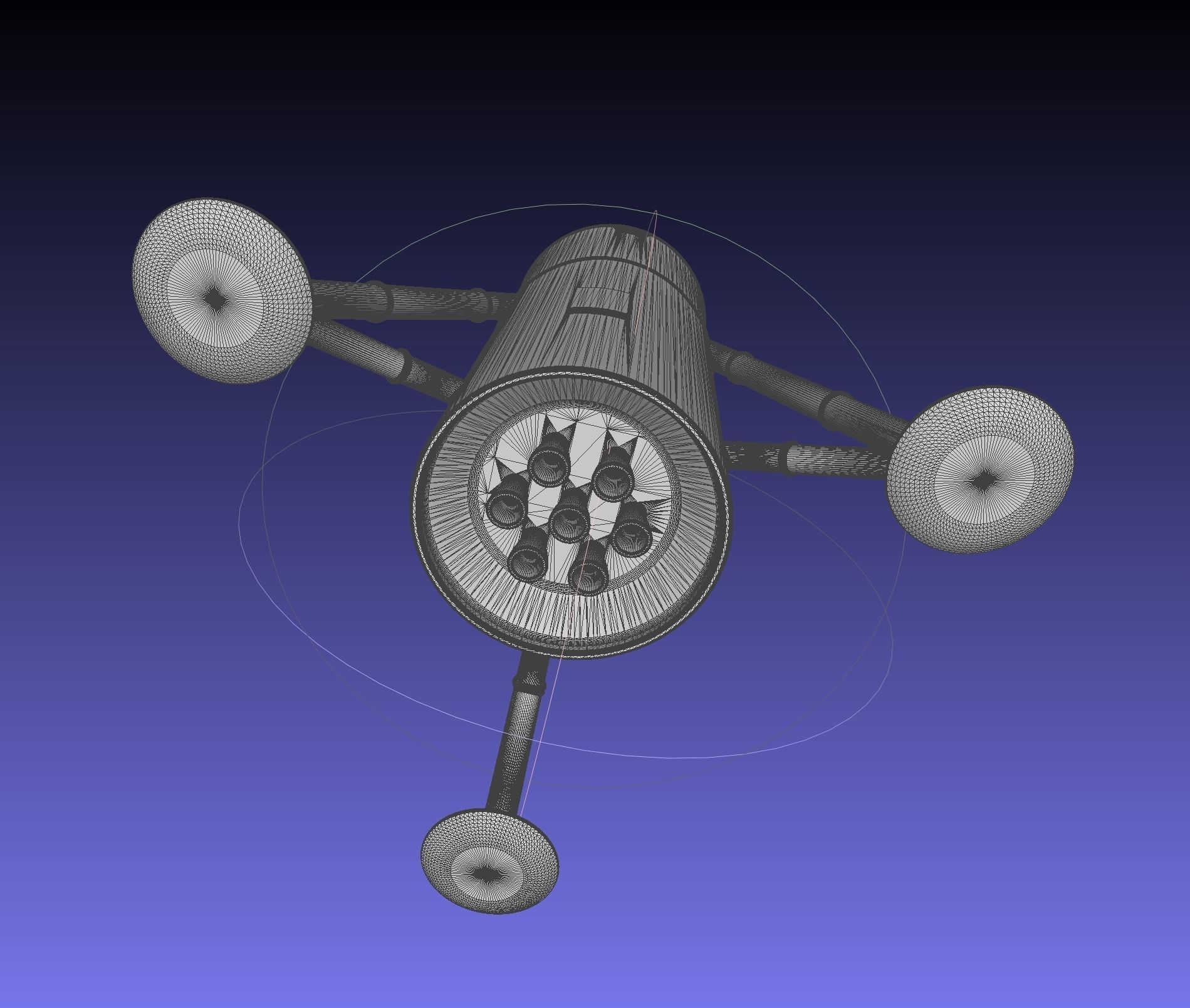 Space-X Steel Starship BFS 2019 Testhopper Speculative Miniature 3D print model_19