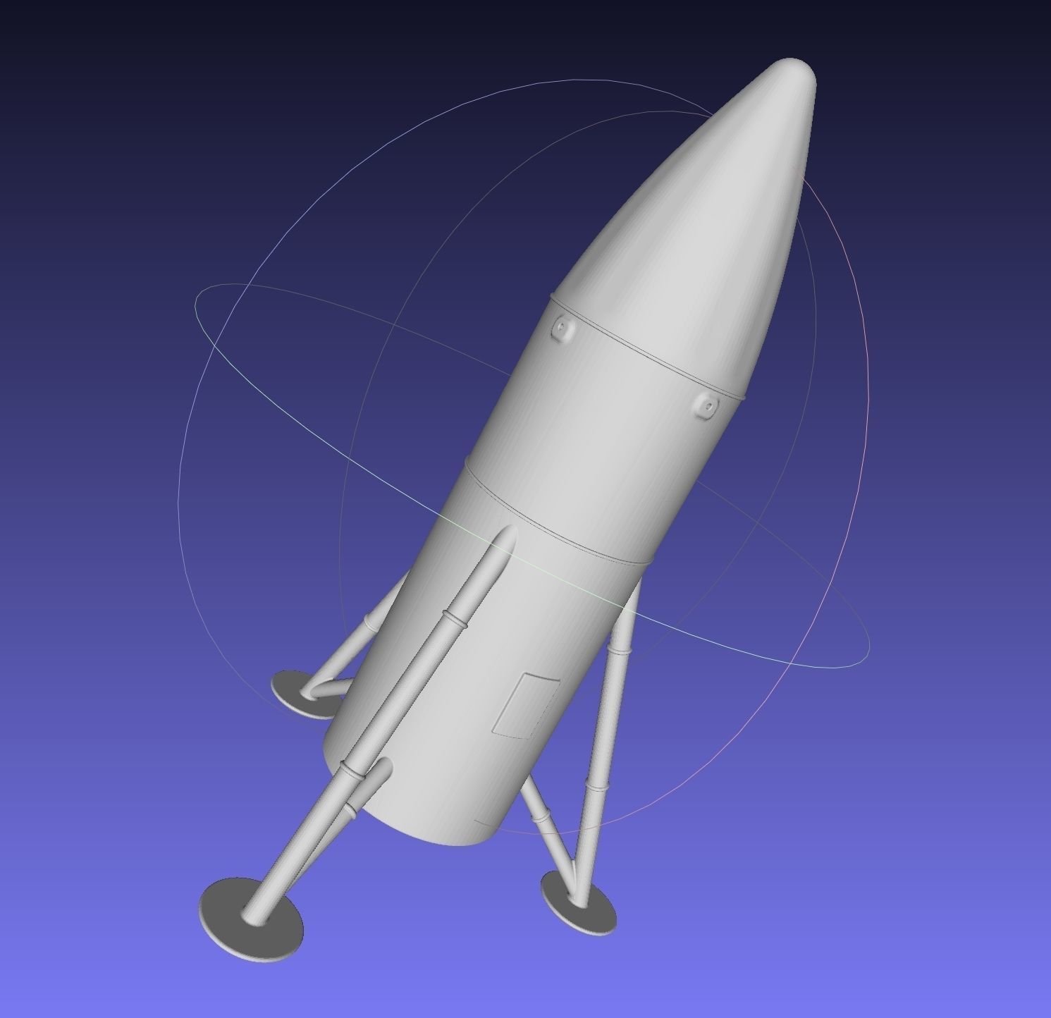 Space-X Steel Starship BFS 2019 Testhopper Speculative Miniature 3D print model_8