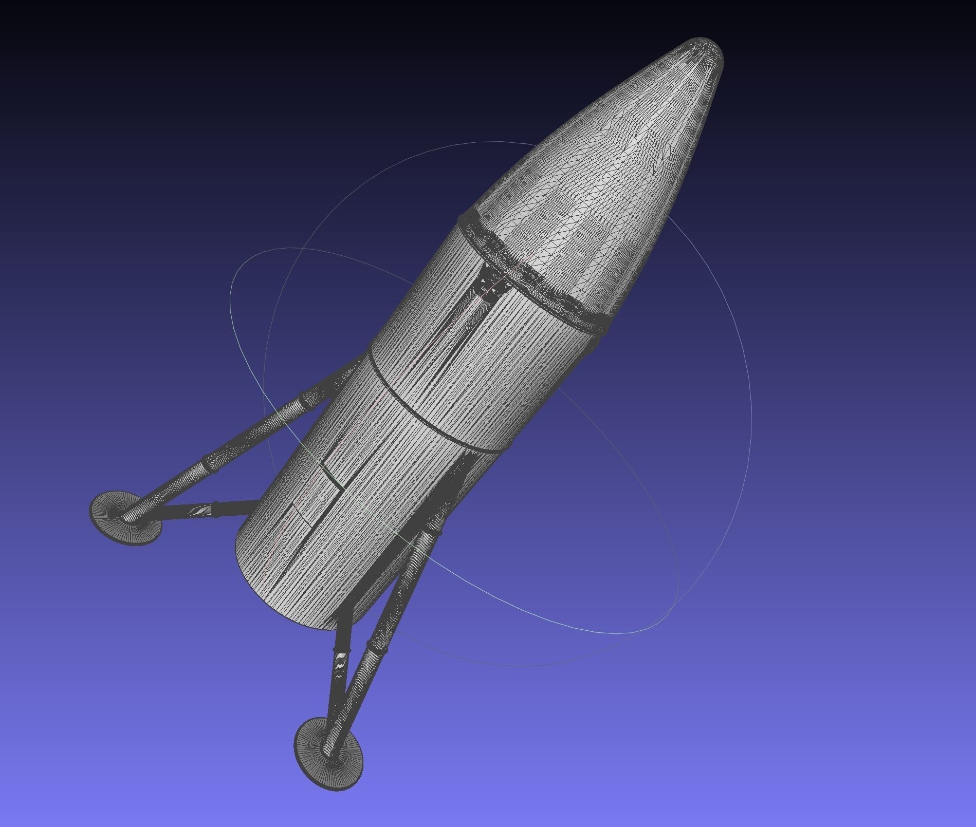 Space-X Steel Starship BFS 2019 Testhopper Speculative Miniature 3D print model_21