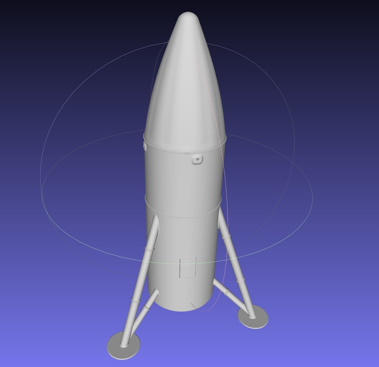 Space-X Steel Starship BFS 2019 Testhopper Speculative Miniature 3D print model_6