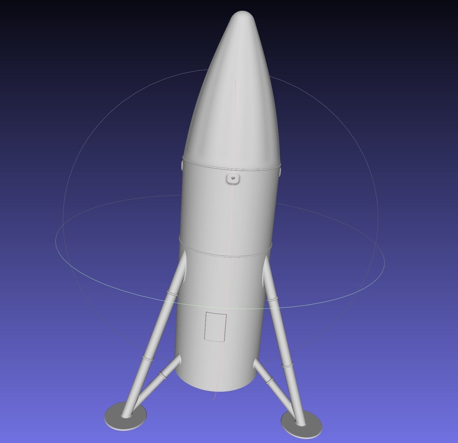 Space-X Steel Starship BFS 2019 Testhopper Speculative Miniature 3D print model_14