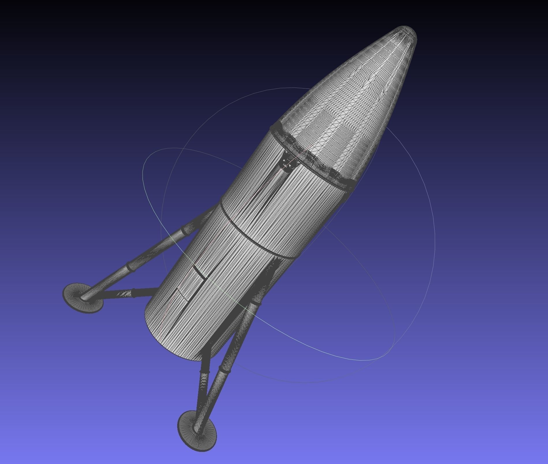 Space-X Steel Starship BFS 2019 Testhopper Speculative Miniature 3D print model_20