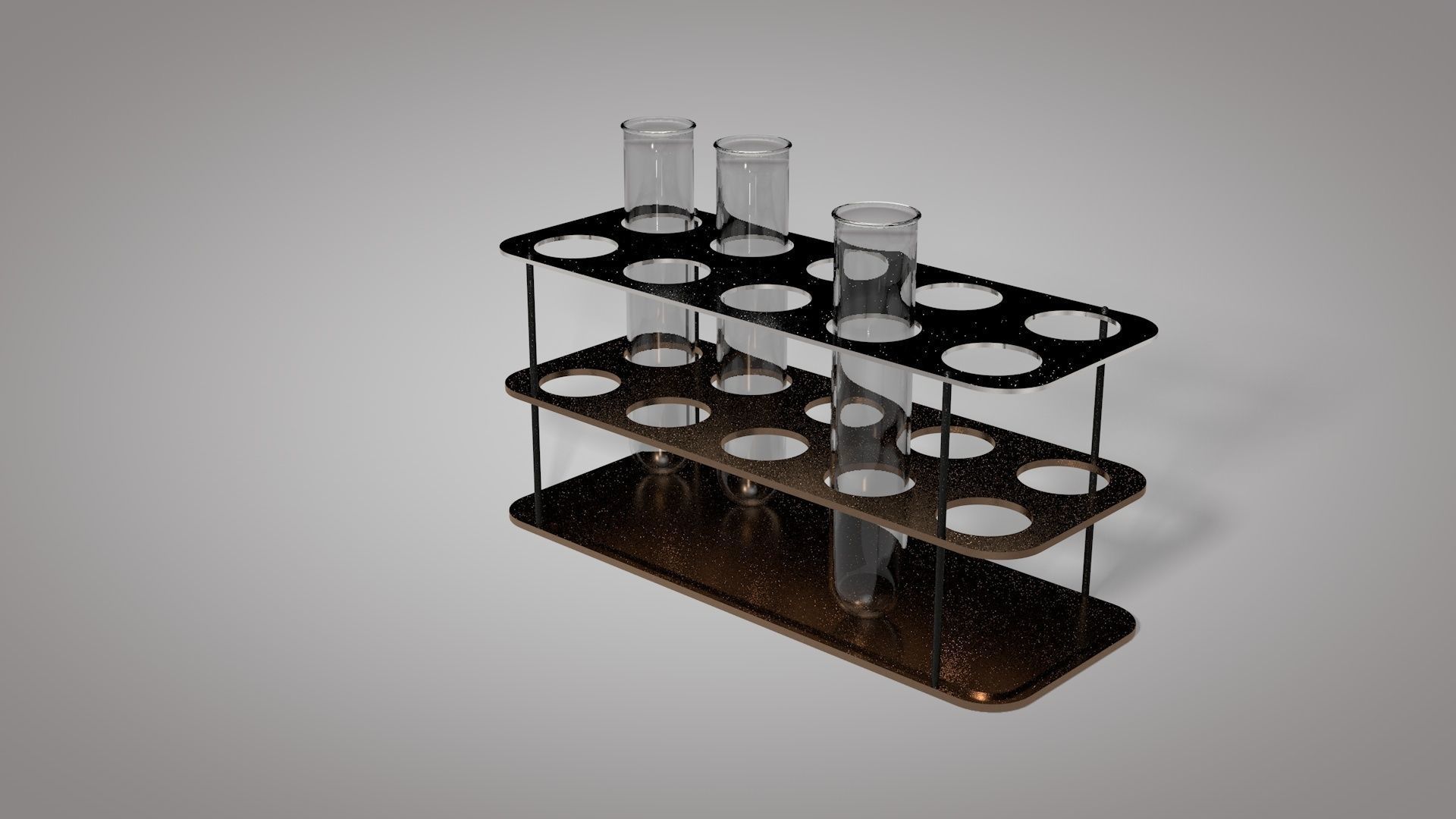 Test Tube And Stand 3D Model Low-poly 3D model_6
