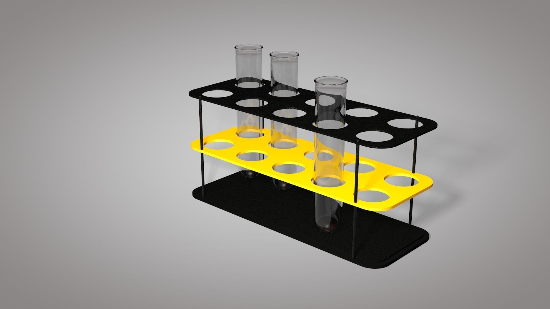 Test Tube And Stand 3D Model Low-poly 3D model_4