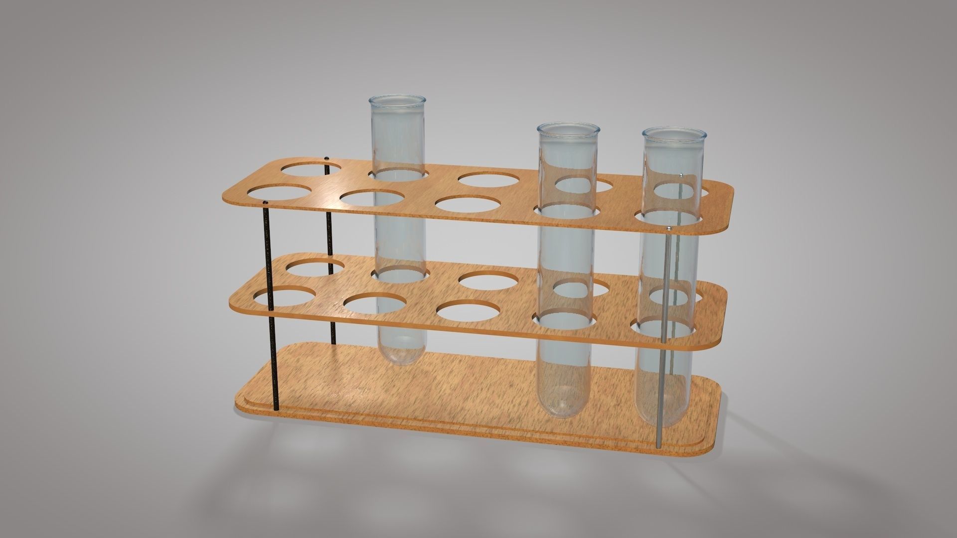 Test Tube And Stand 3D Model Low-poly 3D model_9