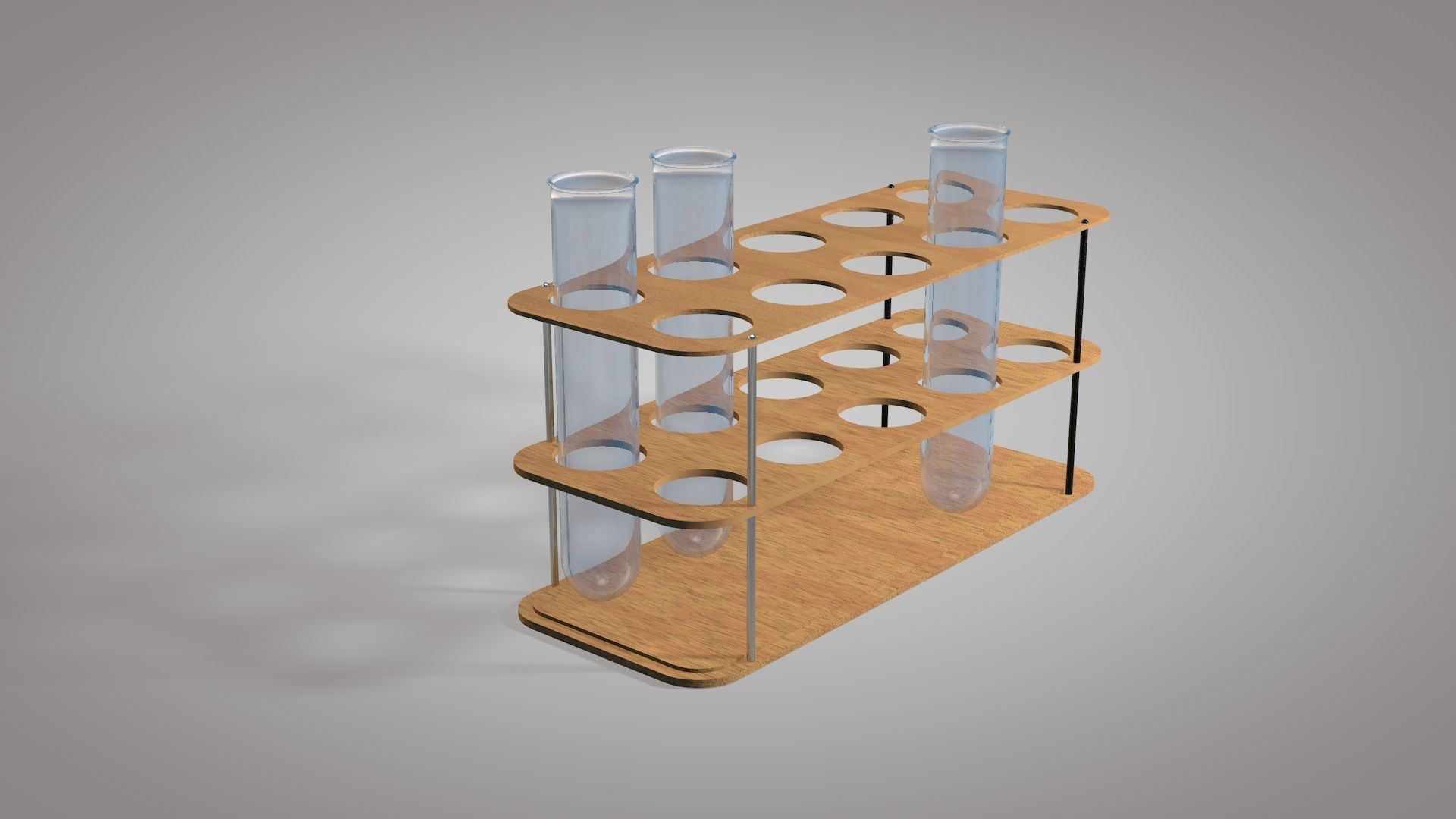Test Tube And Stand 3D Model Low-poly 3D model_8