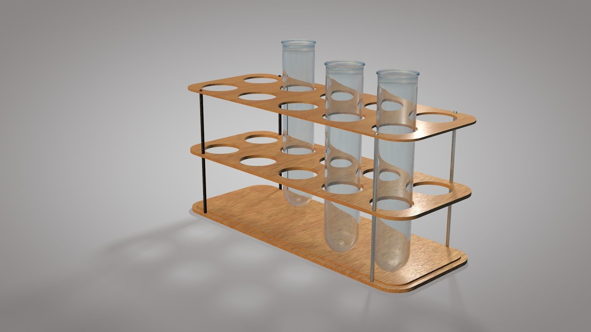 Test Tube And Stand 3D Model Low-poly 3D model_10