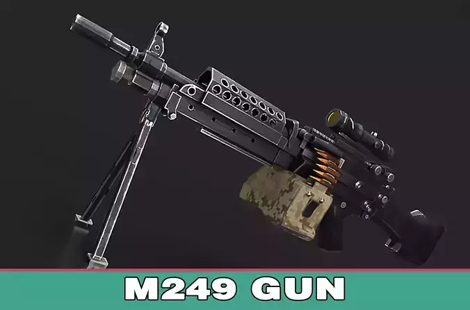 M249 machine gun