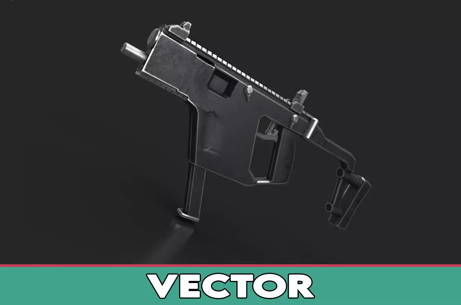 KRISS Vector Low-poly 3D model