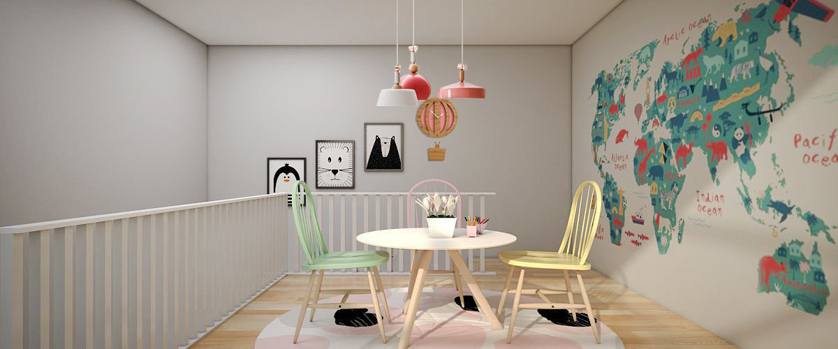 Kids Room 3D model_2