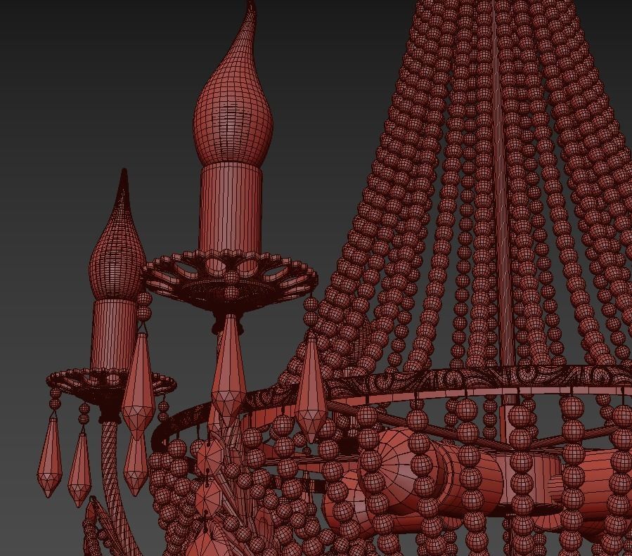  Chandelier Receta E 1 6 6 100 GH 3D model_4