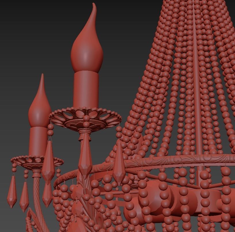  Chandelier Receta E 1 6 6 100 GH 3D model_3