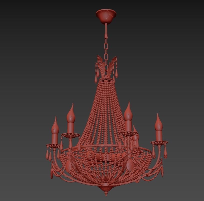  Chandelier Receta E 1 6 6 100 GH 3D model_1