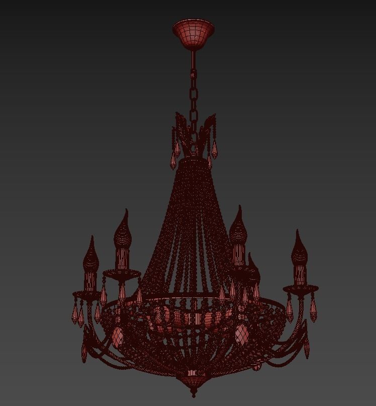  Chandelier Receta E 1 6 6 100 GH 3D model_2