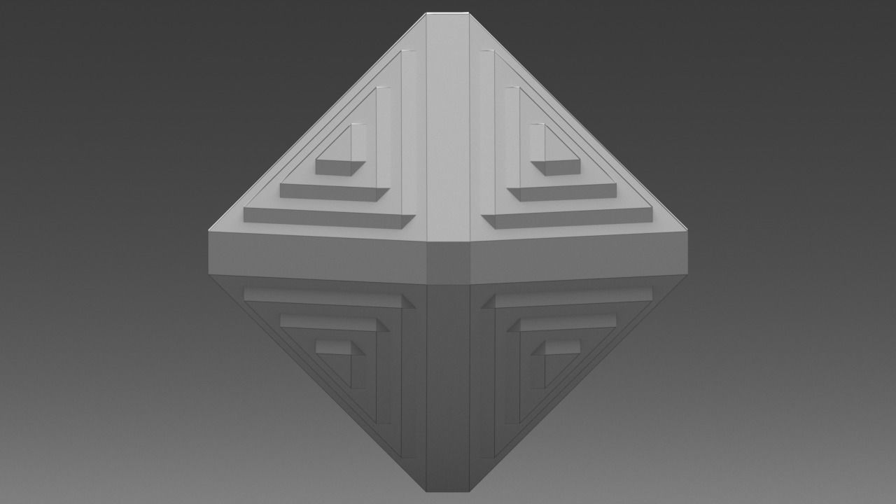 Sci-fi Object  Low Poly  3D Model Low-poly 3D model_8