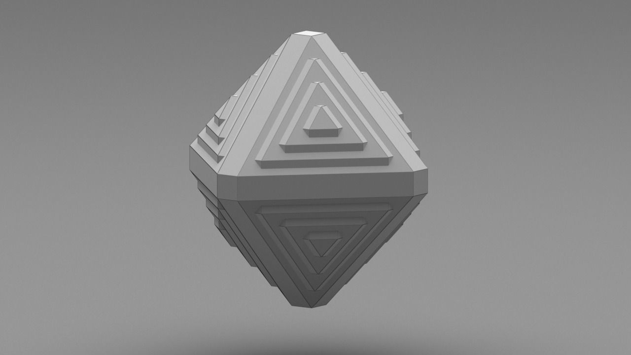 Sci-fi Object  Low Poly  3D Model Low-poly 3D model_7