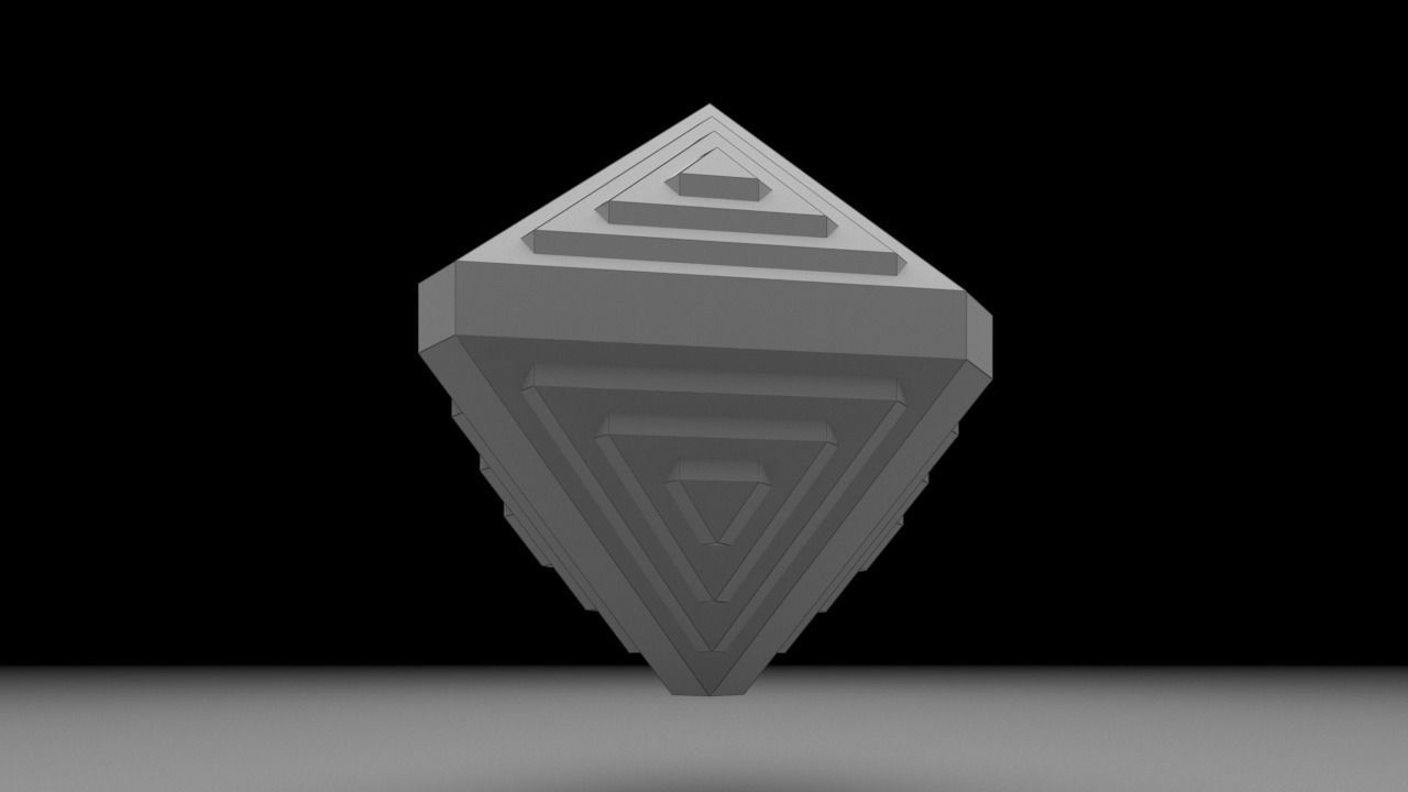 Sci-fi Object  Low Poly  3D Model Low-poly 3D model_9