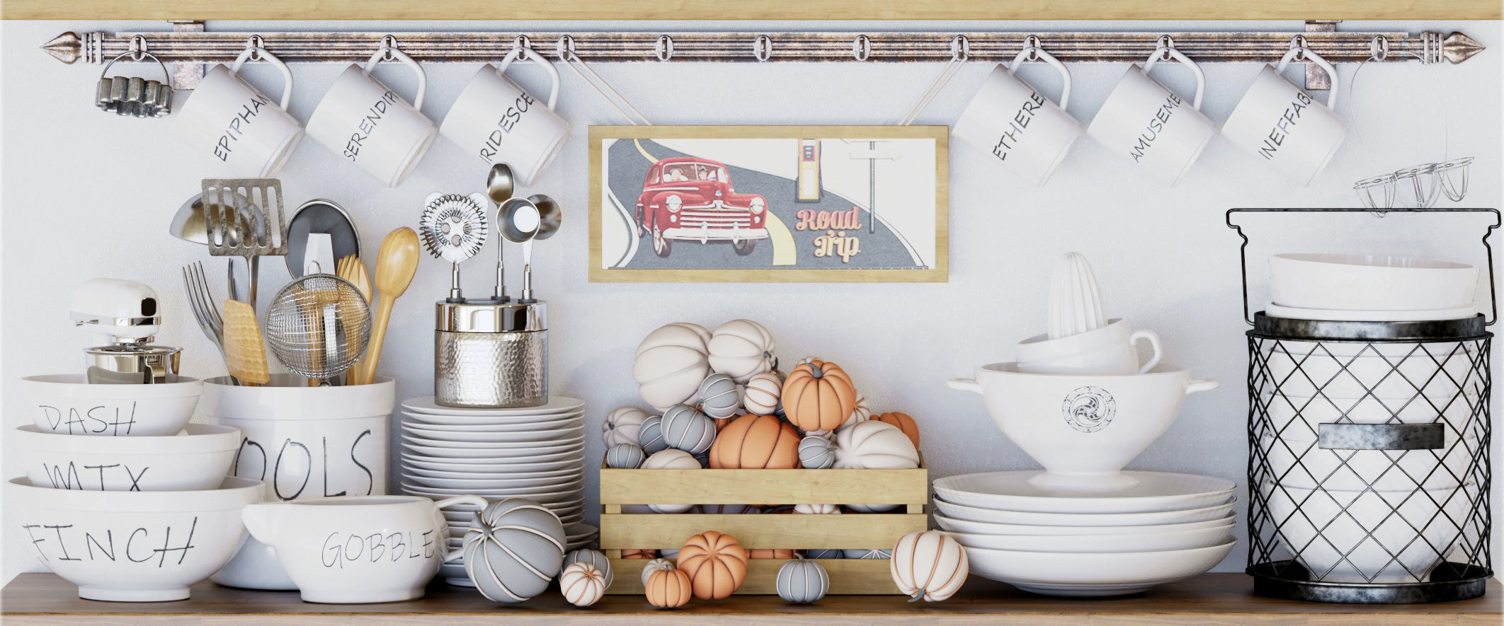 Kitchen utensil collection 3D model_4