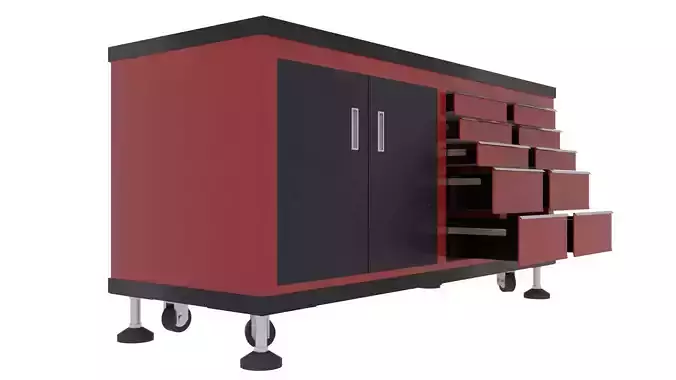 Workshop  Trolley 2 3D model