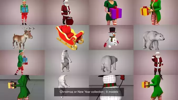 Christmas or New Year collection 