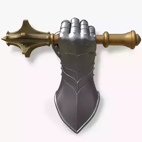 Stylized Mechanical Sculpture -Iron Grip