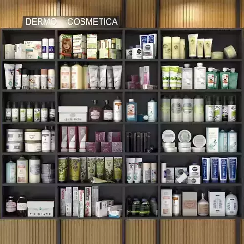 Showcase with cosmetics 2