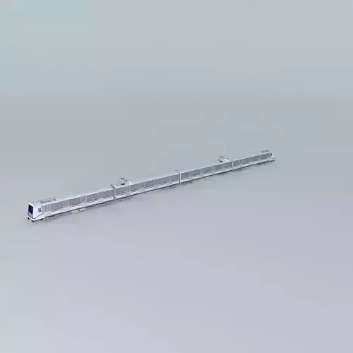Shanghai Metro Line6 AC 04 Train ALSTOM SH Company Free 3D model